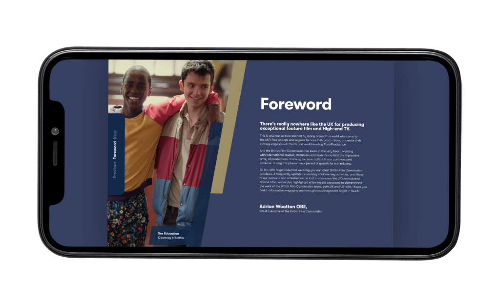 Interactive brochures design example