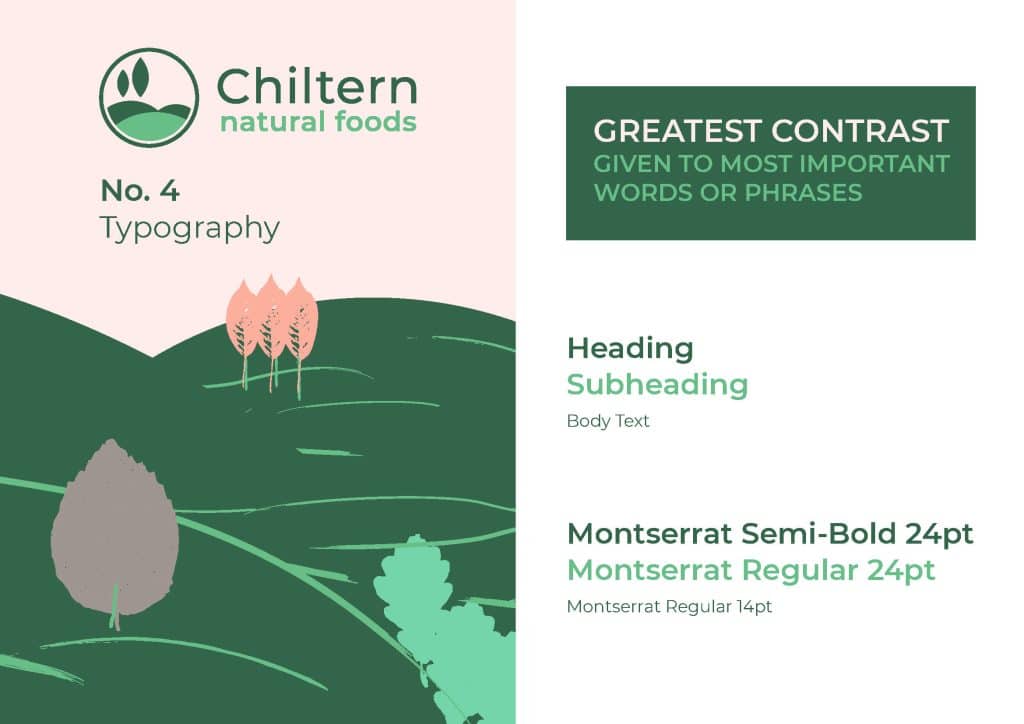 Brand guidelines design example