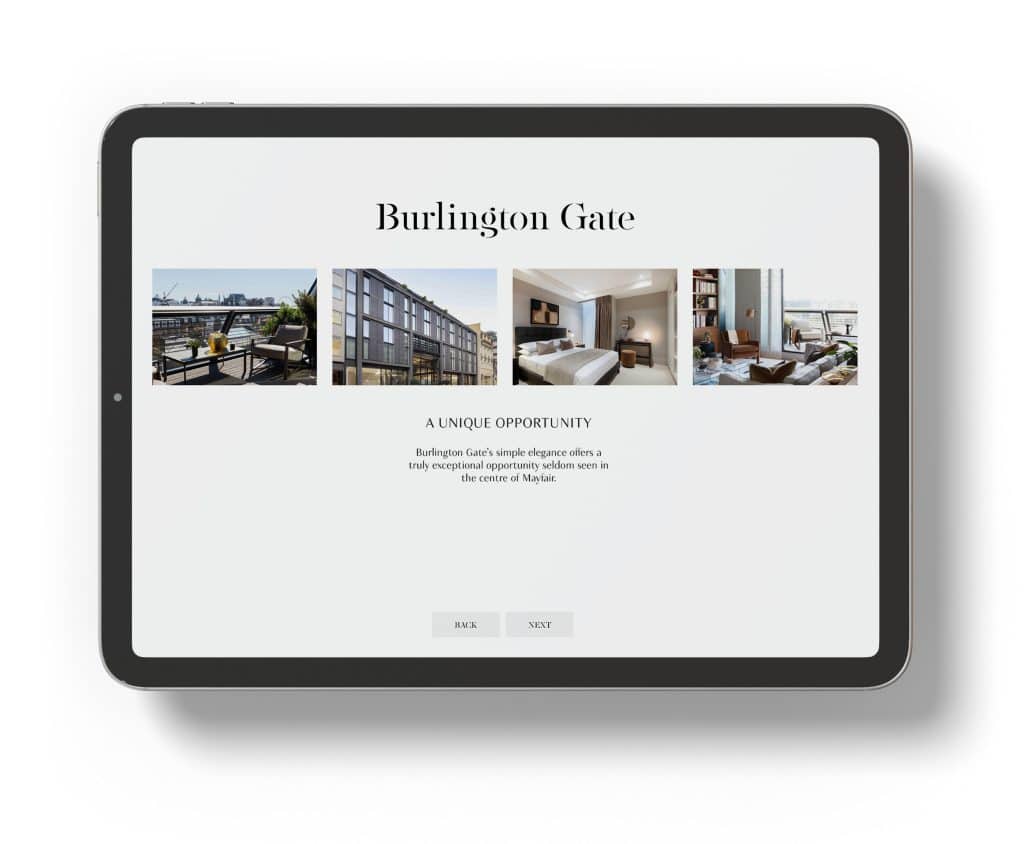 Interactive brochures design example