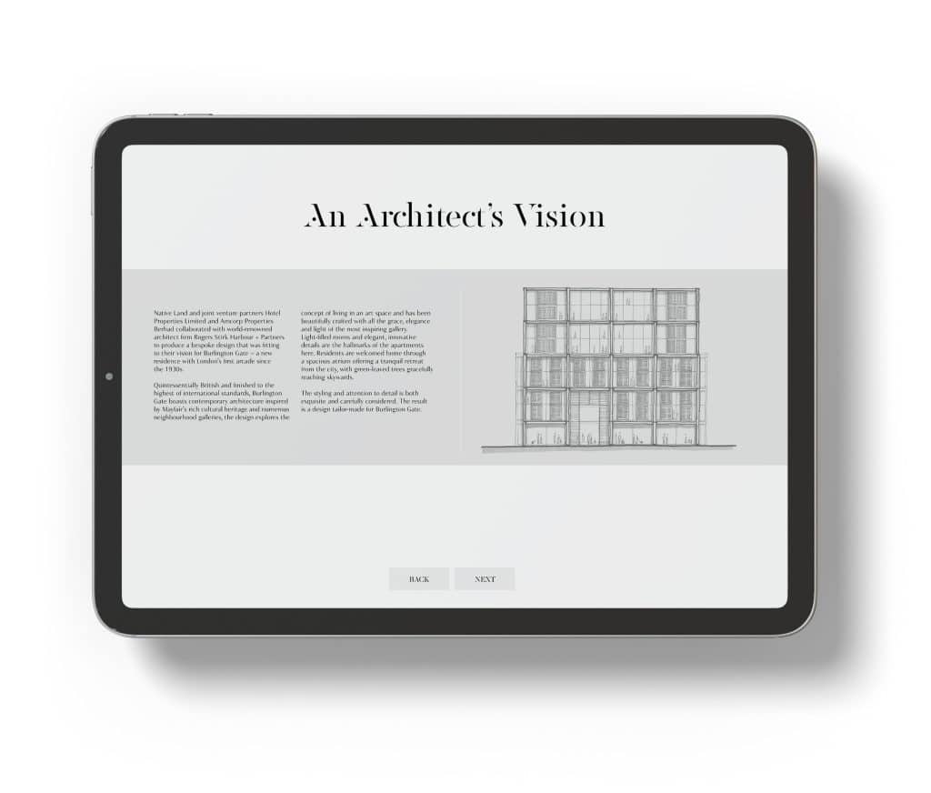 Interactive brochures design example