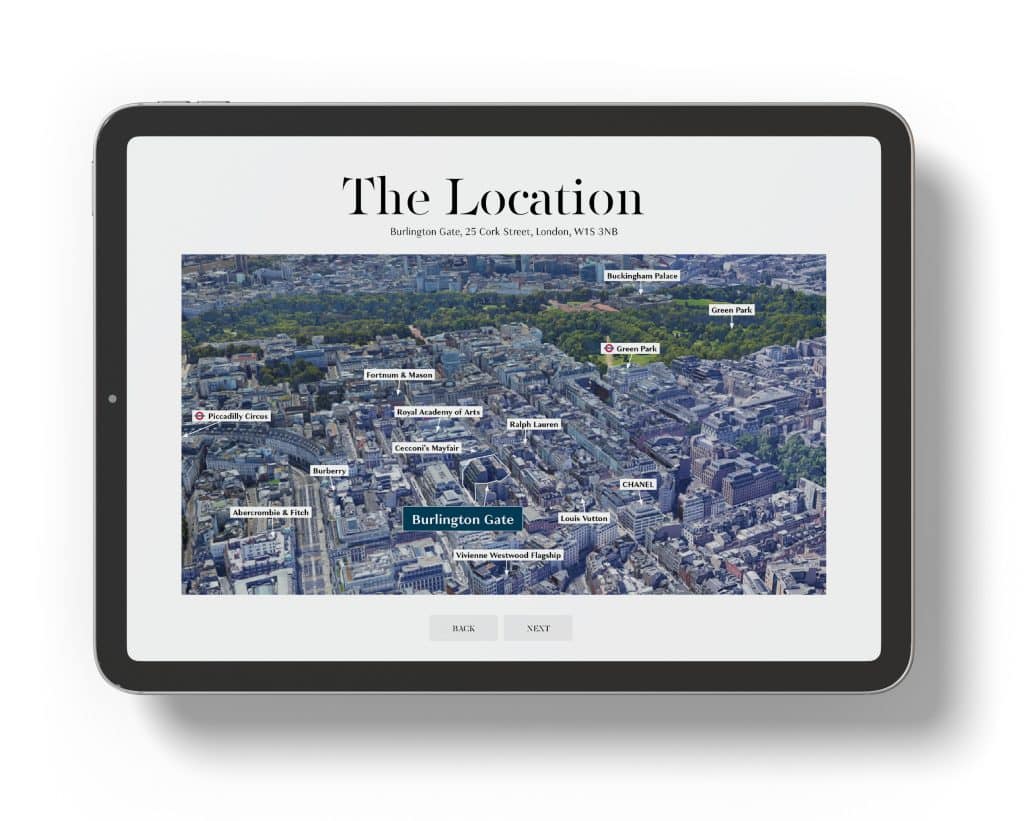 Interactive brochures design example