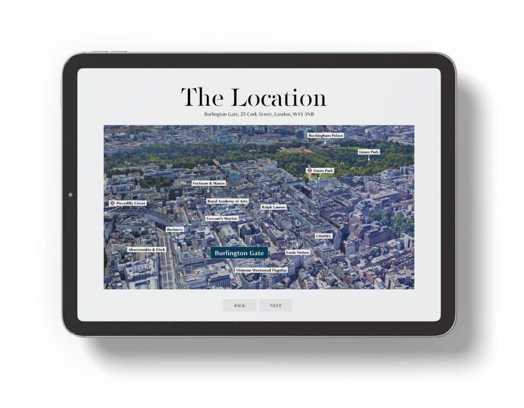 Interactive brochures design example