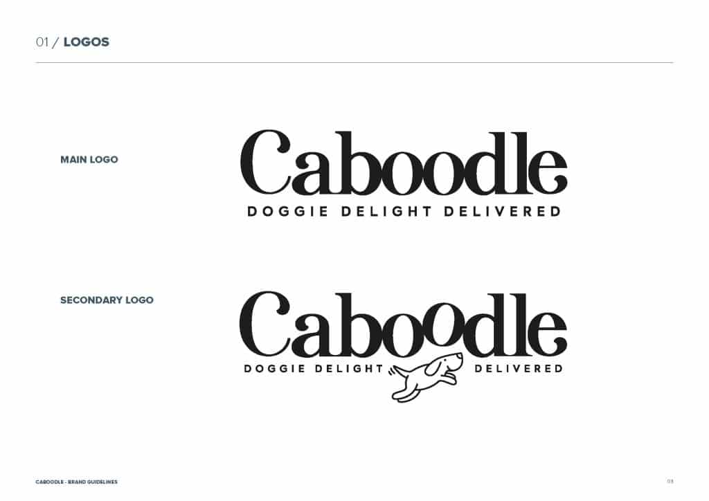 Brand guidelines design example