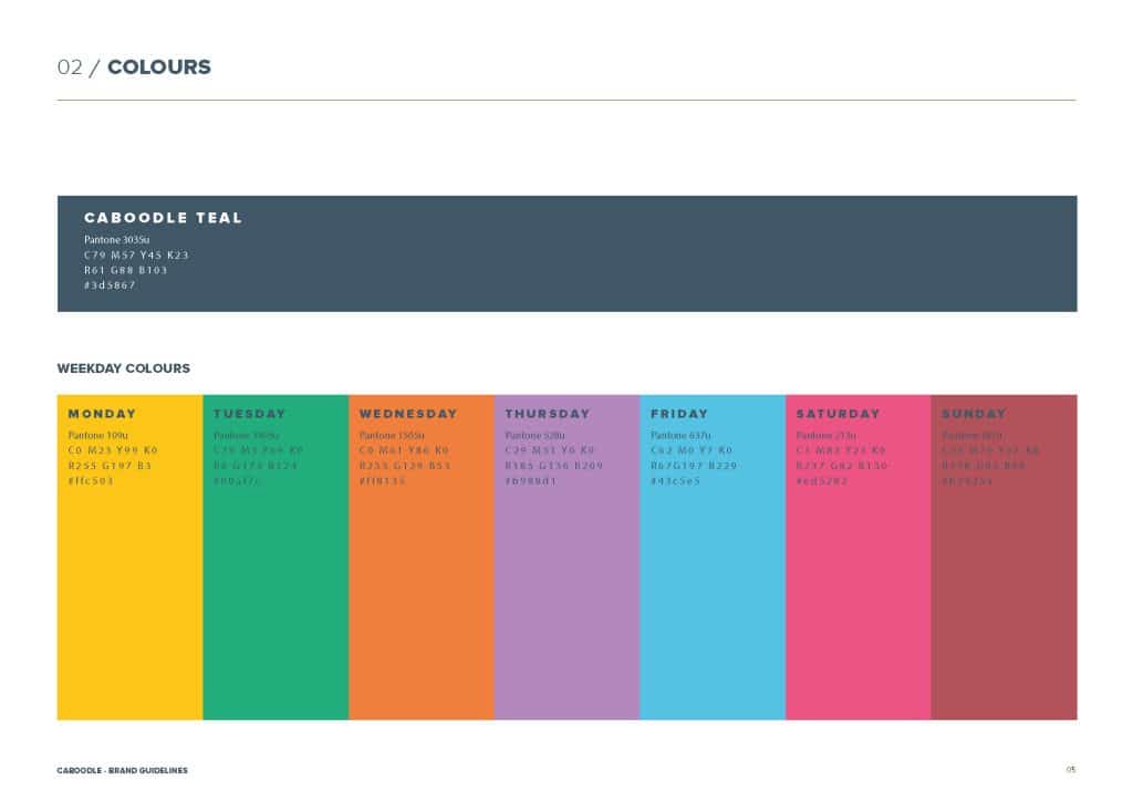 Brand guidelines design example