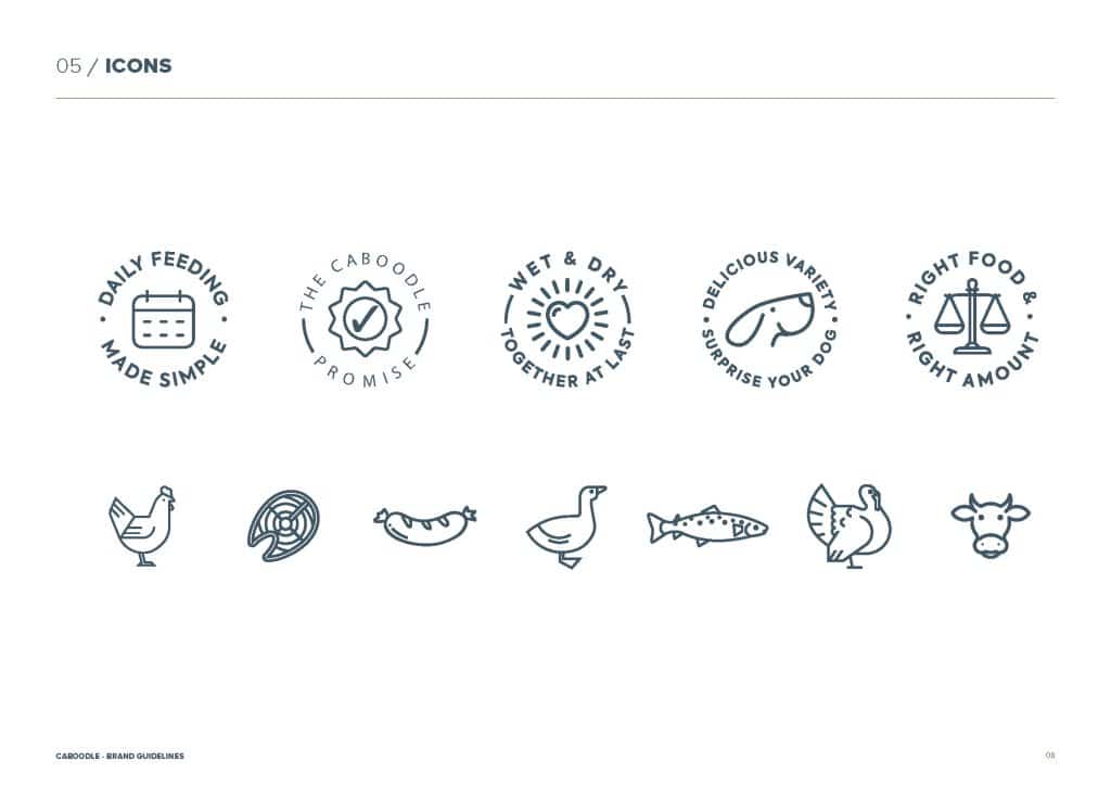 Brand guidelines design example