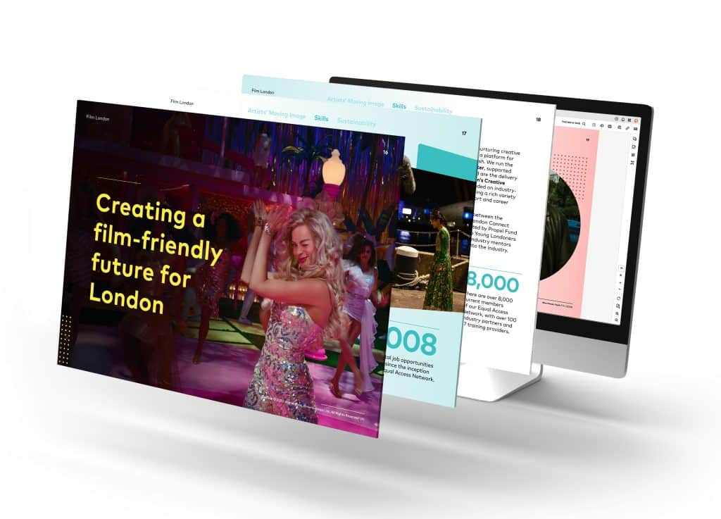 Interactive brochures design example