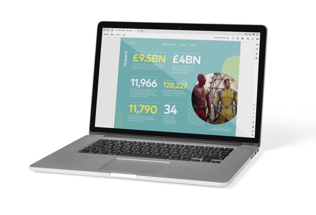 Interactive brochures design example