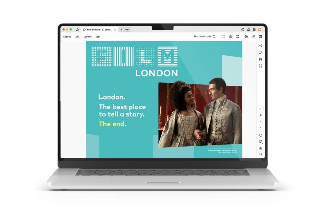 Interactive brochures design example