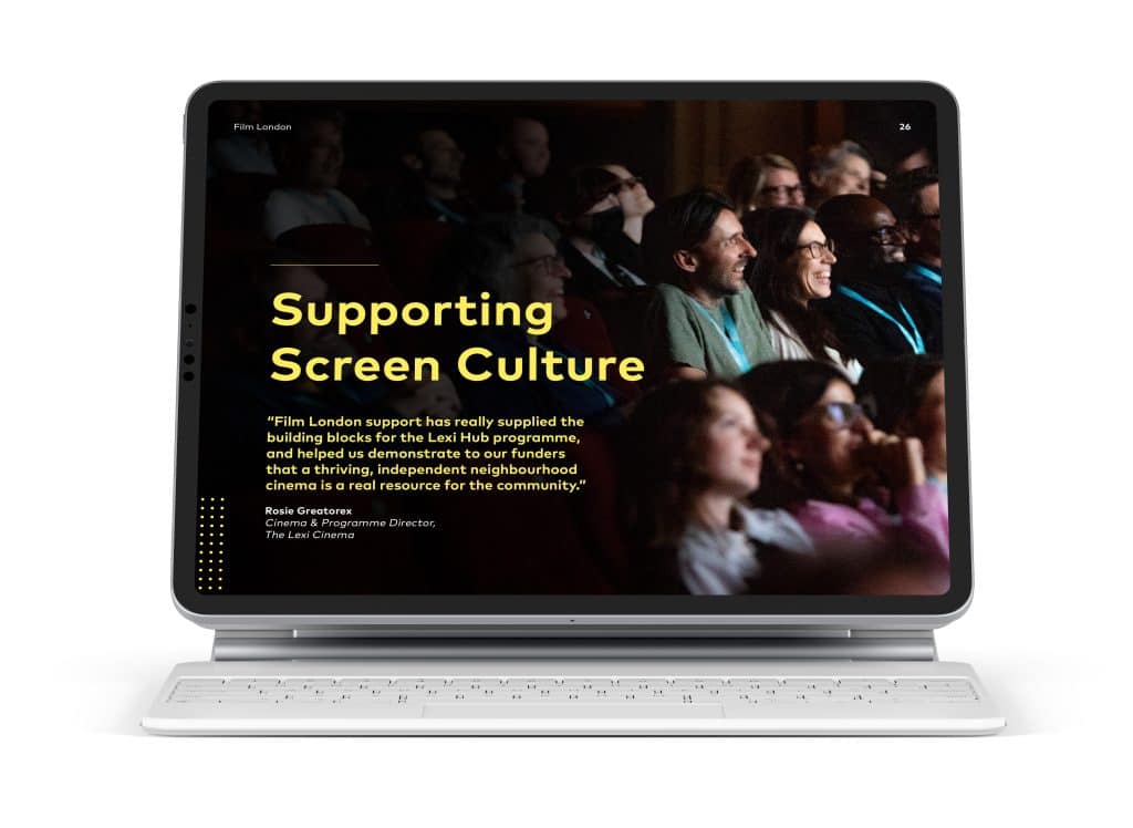 Interactive brochures design example