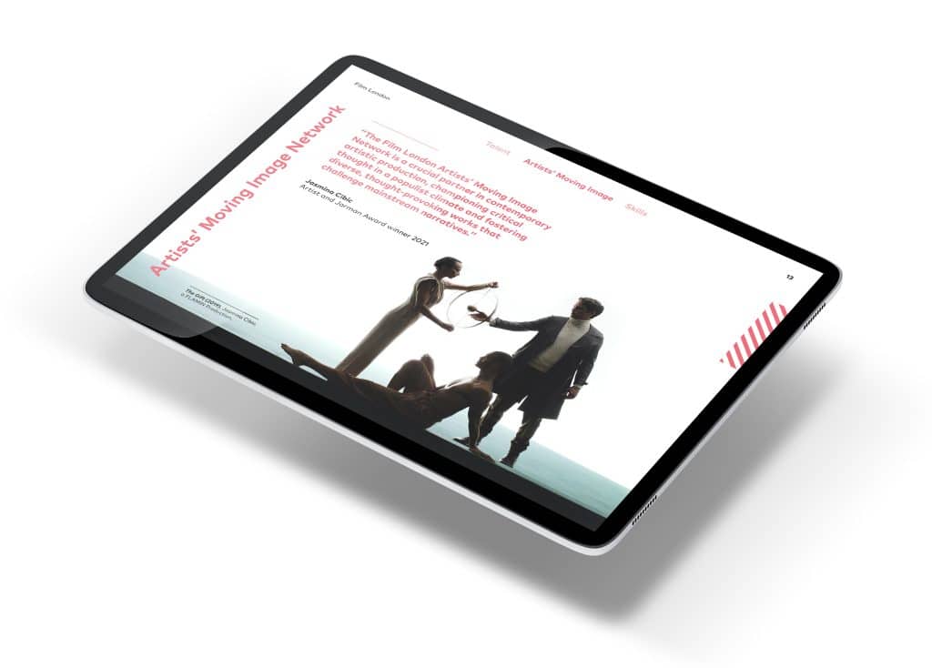 Interactive brochures design example