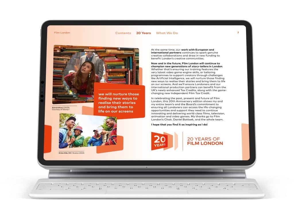 Interactive brochures design example