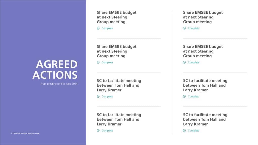 Decks & PowerPoint design example