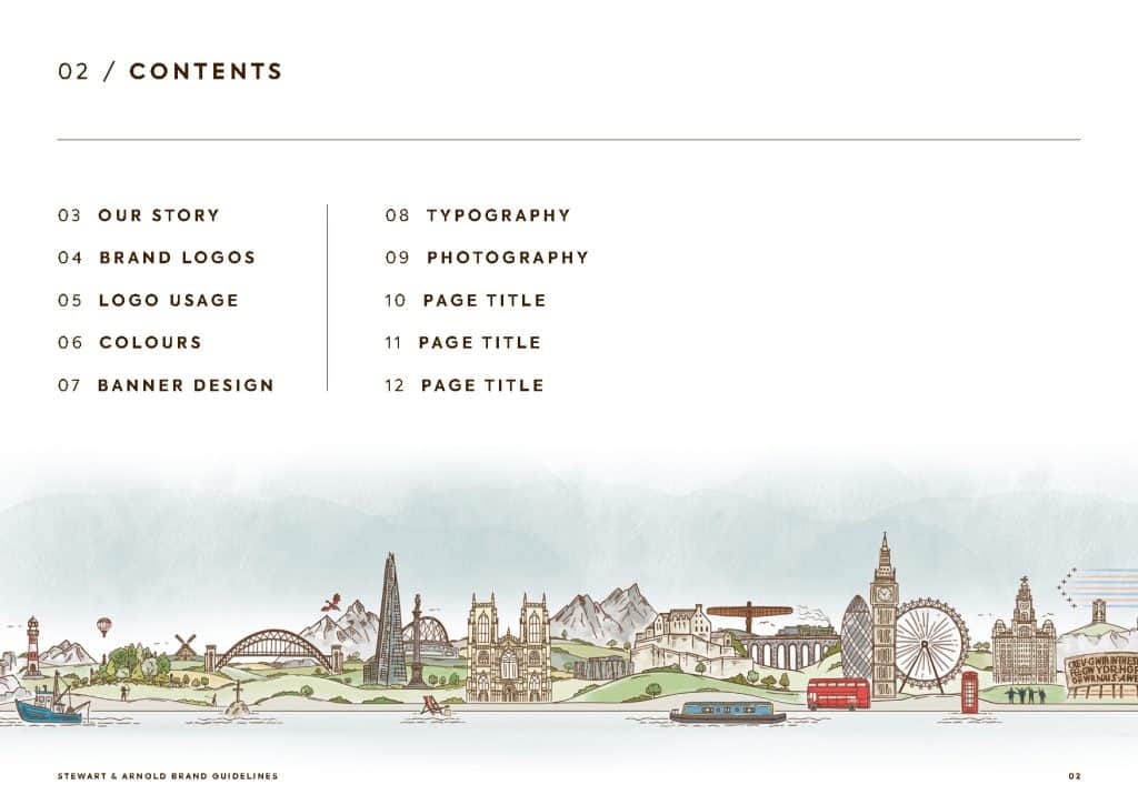 Brand guidelines design example