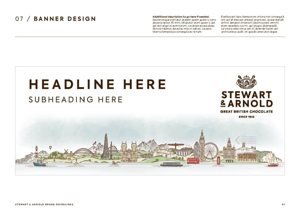 Brand guidelines design example