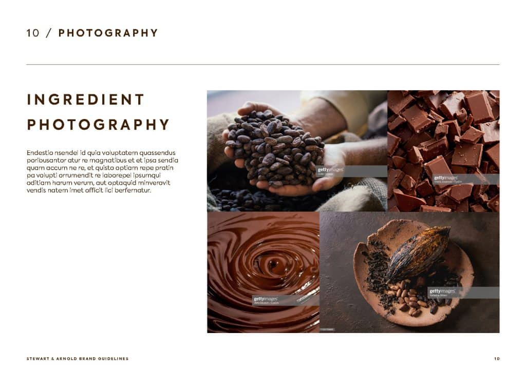 Brand guidelines design example