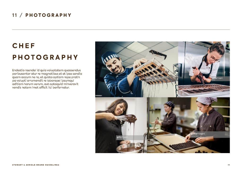 Brand guidelines design example