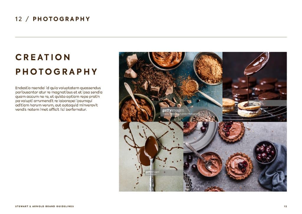 Brand guidelines design example