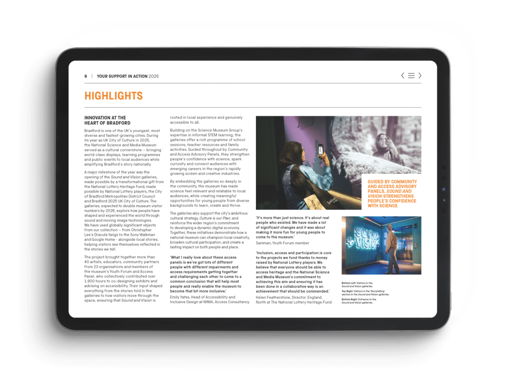 Impact Reports design example