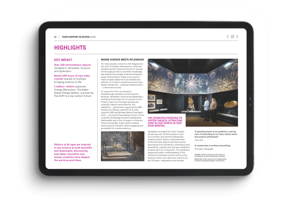 Impact Reports design example