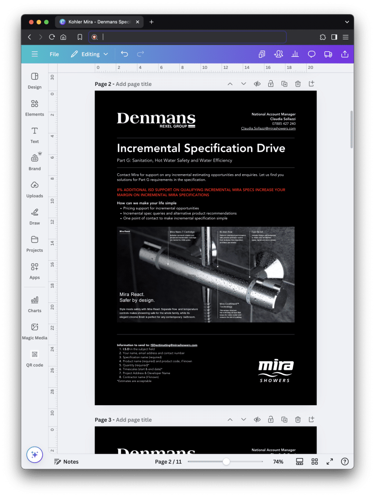 Canva templates design example