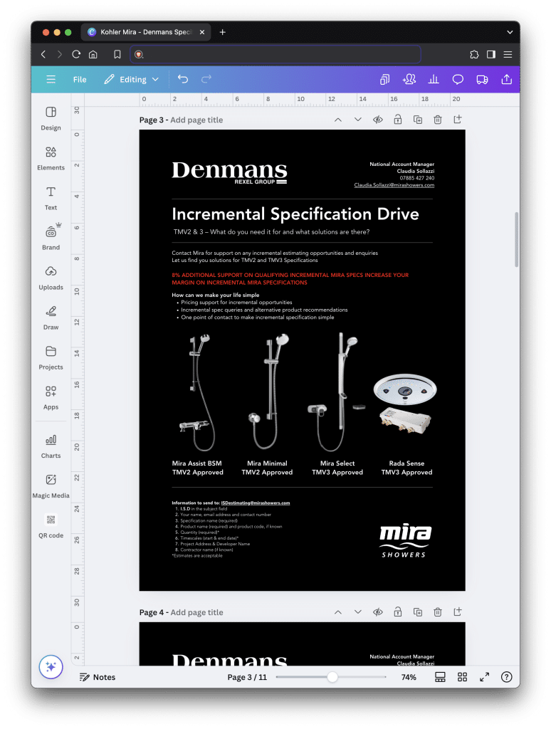 Canva templates design example