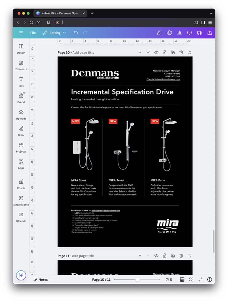 Canva templates design example