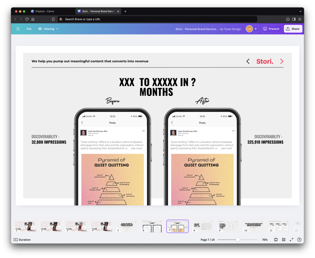 Canva templates design example